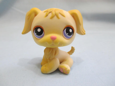 Littlest Pet Shop LPS 268 Golden Retriever Puppy Dog Authentic Jan28ni