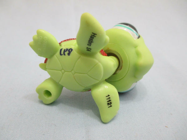 LIKE NEW Littlest Pet Shop Turtle Sparkle Aqua Eyes Glitters 2149 Authentic Lps DEC15J