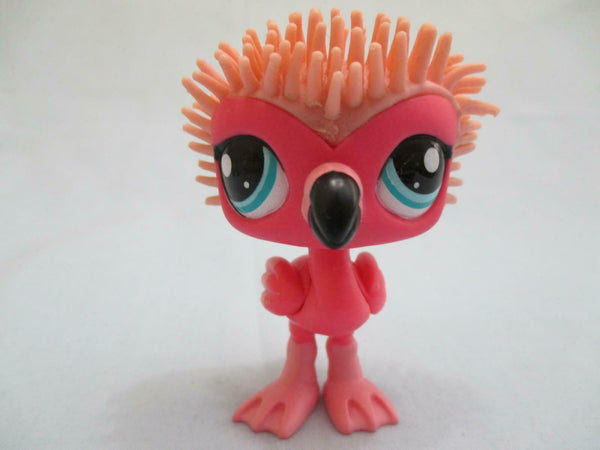 Littlest Pet Shop Rare Pink Flamingo Bird Spike Rubber Hair 2572 Authentic Lps AIK Jan31ni
